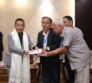 CMDG and CMEAS cheque distribution by Chief Minister
