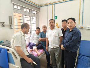 SDF team visits hospital to meet injured
