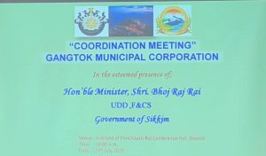 Coordination meeting for Gangtok Municipal 