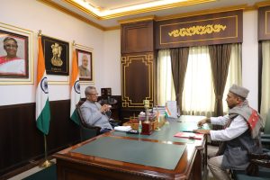 Sikkim Governor Mathursang Mothe's meeting
