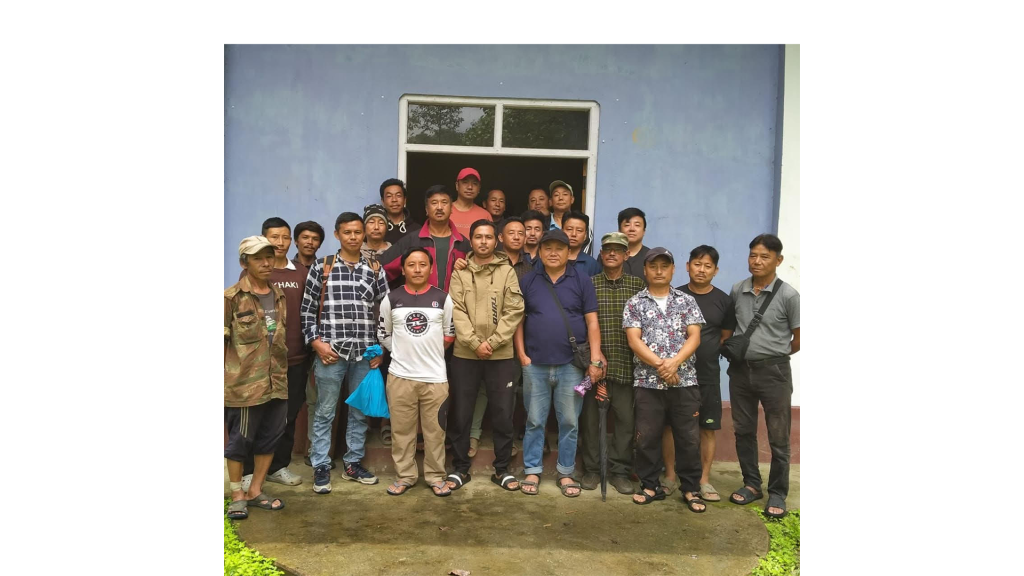 A meeting for a drug free village was held in Bahadur village