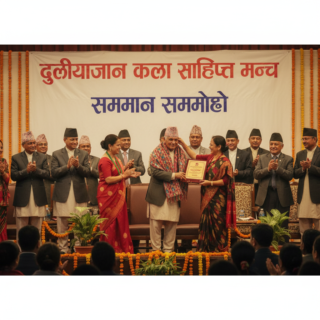 Read more about the article दुलियाजान कला साहित्य मञ्चद्वारा सम्मानित