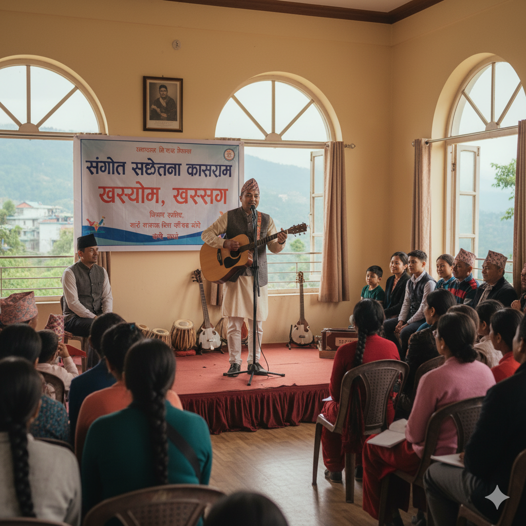Read more about the article खरसाङमा संगीतलाई लिएर सचेतना कार्यक्रम