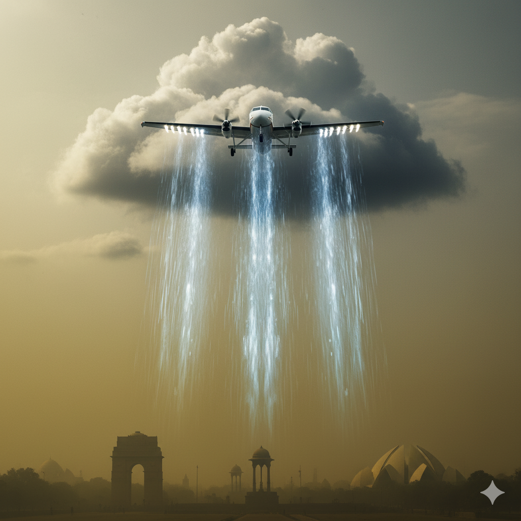 First Artificial Rain Test Conducted in Delhi