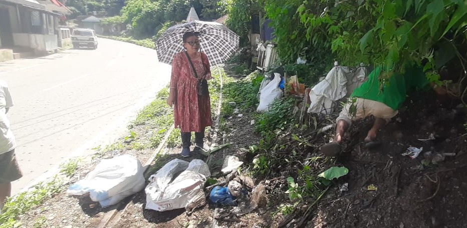 तीनधारेको भानु ग्राम क्षेत्रको मैलाहरु ग्राम पञ्चायतबाट सर सफाई