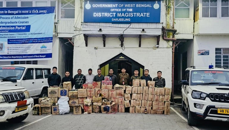 पोखेबुङ क्षेत्रबाट गाडी सहित व्यापक मादक पदार्थ पक्राउ