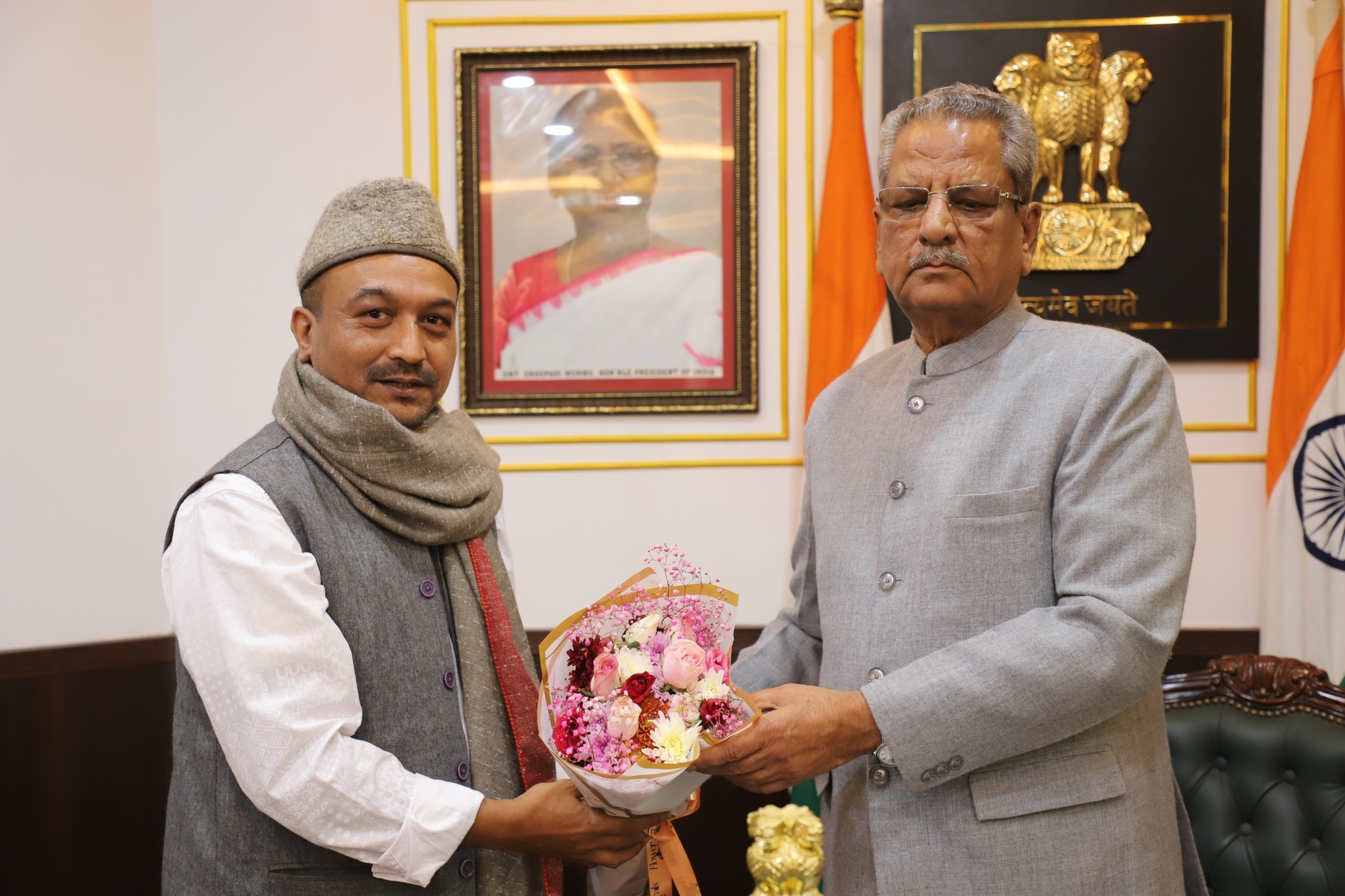सिक्किमका राज्यपाल माथुरसङ्ग मोथेको भेट्घाट