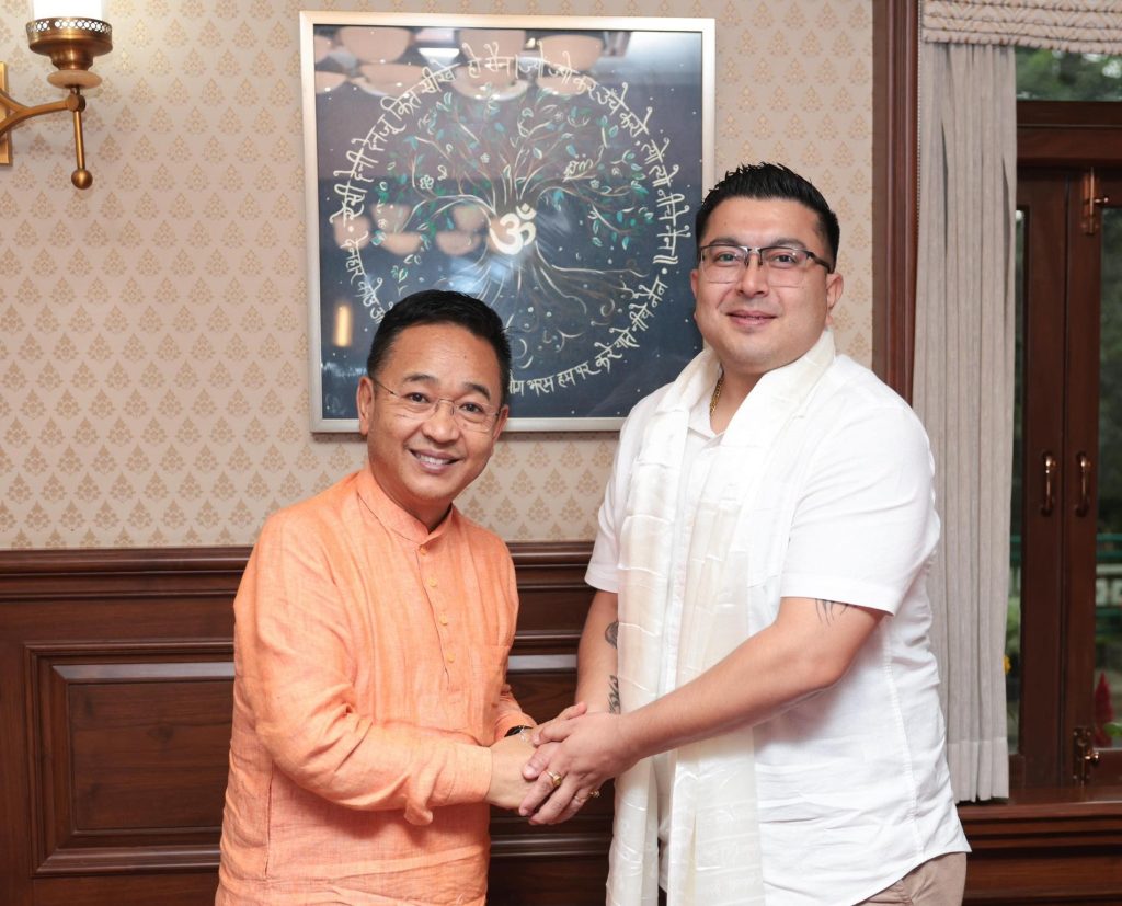 Advocate Poojan Chhetri Khadga welcomed by PS Tamang