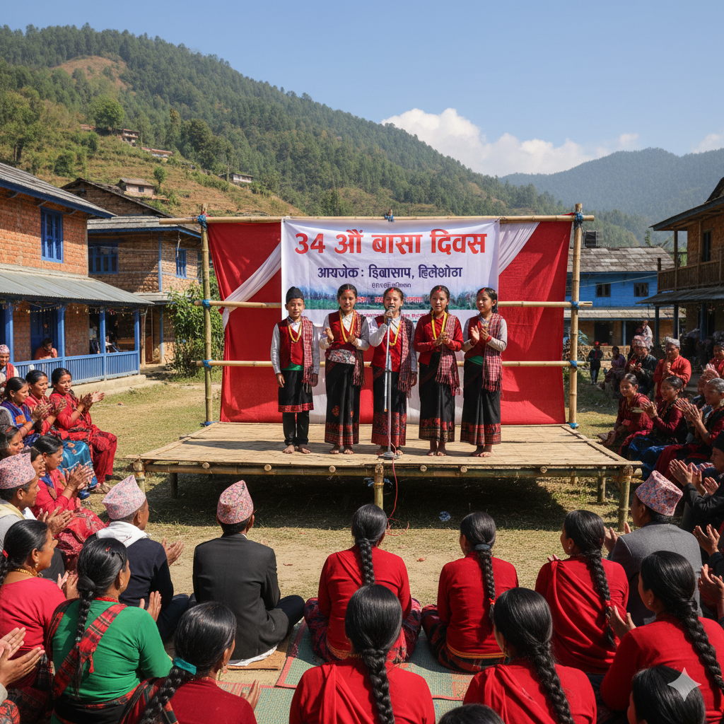 Read more about the article हिलेझोडामा इबरासाप्रद्वारा ३४ औं भाषा दिवस पालन