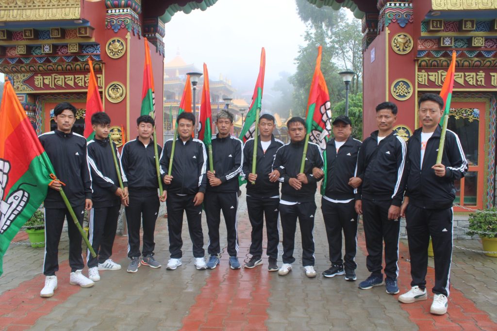 youths paying homage
