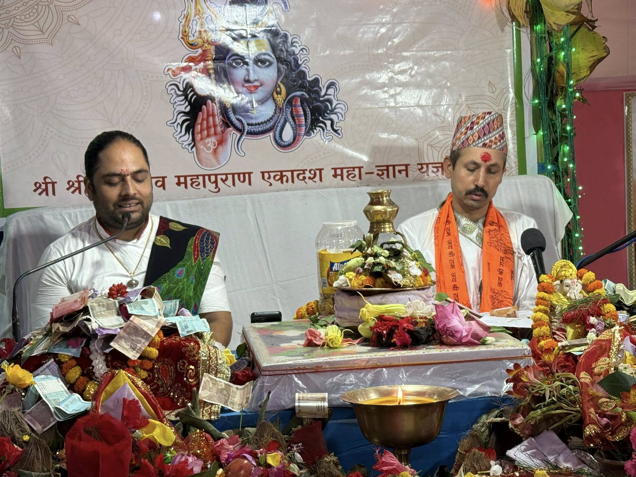 एघाह्रदिने भगवान शिव महापुराणमा सहभागिता