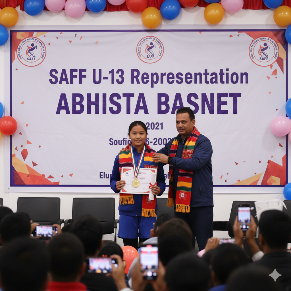 Read more about the article अभिस्ता बस्नेतले SAFF U-13 लाई प्रतिनिधित्व गर्ने