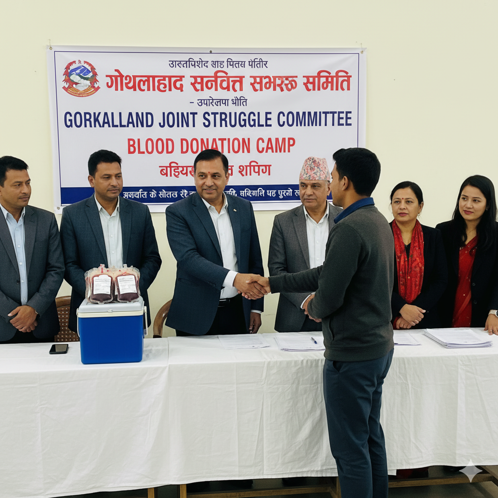 Read more about the article गोर्खाल्यान्ड संयुक्त संघर्ष समितिद्वारा रक्तदान शिविर