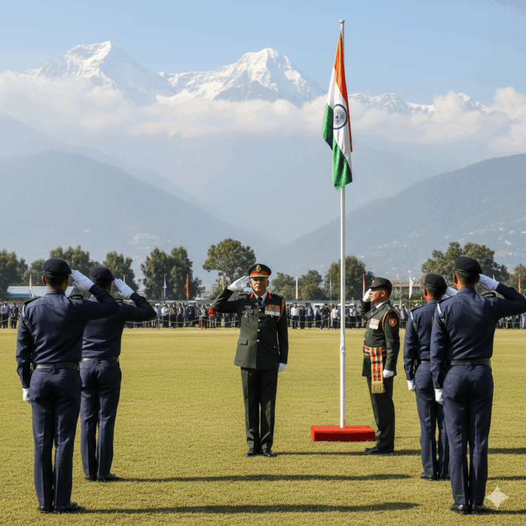 Read more about the article जीटीए प्रमुख थापाद्वारा झण्डोत्तोलन र सलामी ग्रहण