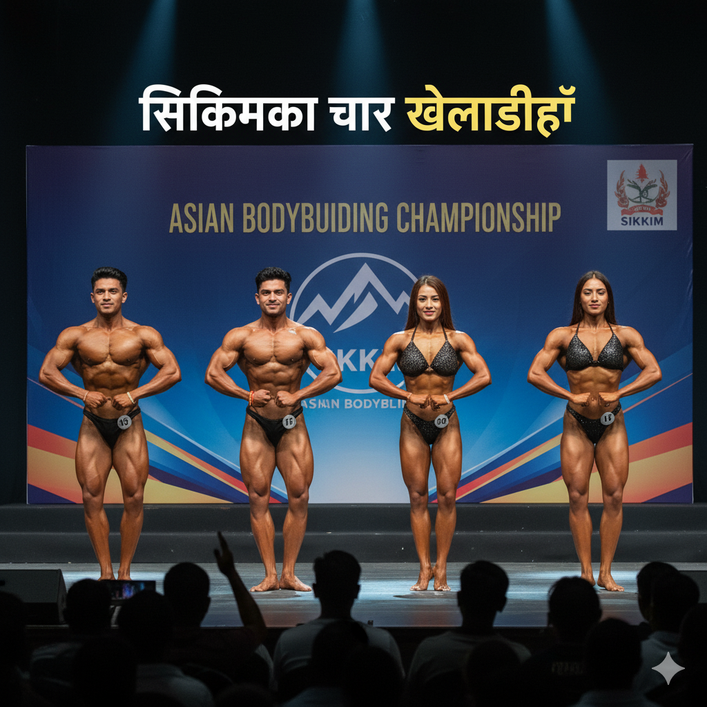Read more about the article एसियाली बडीबिल्डिङमा सिक्किमका चार खेलाडीहरू