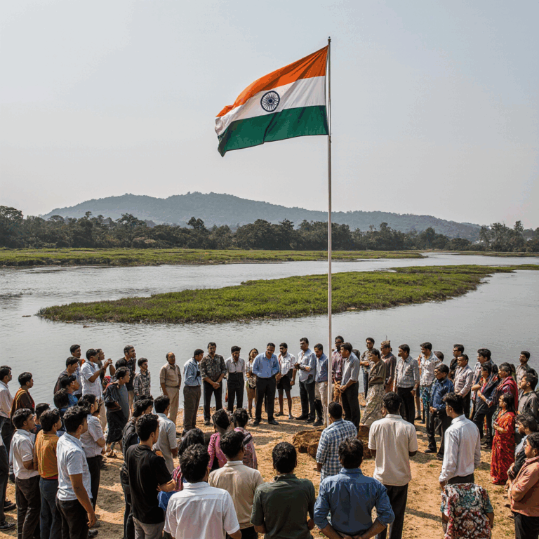 Read more about the article तीनधारे महानदी समष्टि स्तरीय स्वतन्त्रता दिवस समारोह