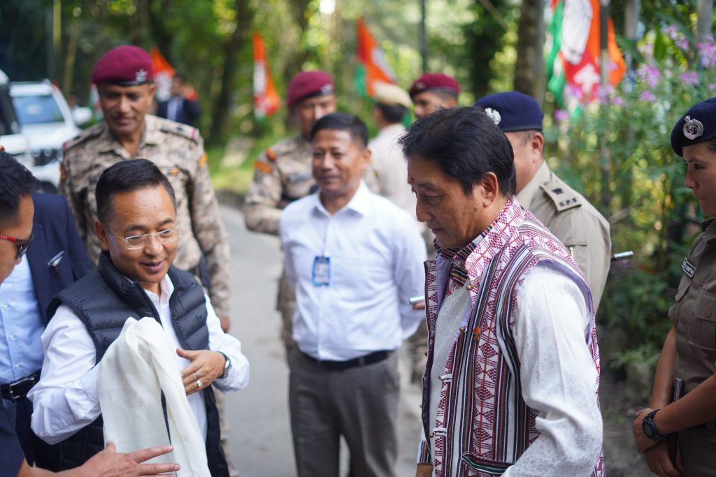 Chief Minister Prem Singh Tamang in Mangan