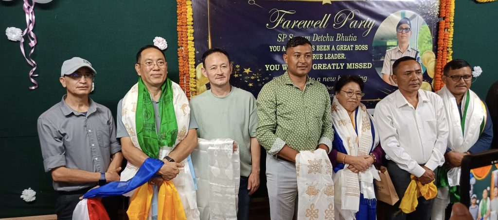 SP Sonam Bhutia by District Police