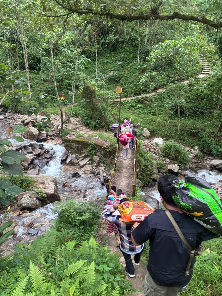 landslide affected families by IGJF
