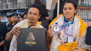Khati wins bronze medal in kickboxing